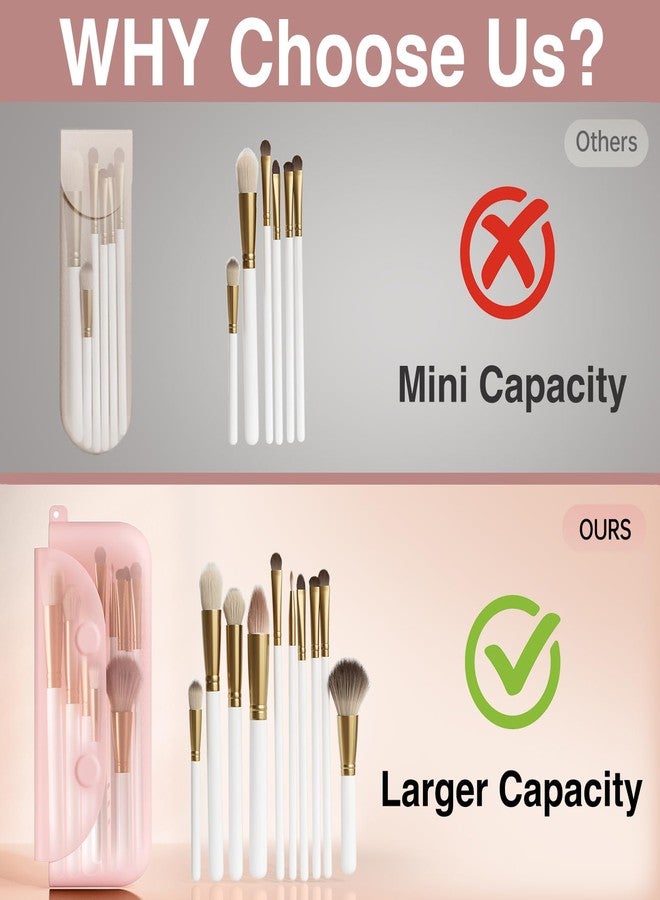 COOL-ANGLE Silicone Makeup Brush Holder And Beauty Sponge Case, Travel Makeup Brush Case With Magnetic Closure, Makeup Sponge Holder 2 In 1 Stand Storage For Quick Drying Pink - Image 3