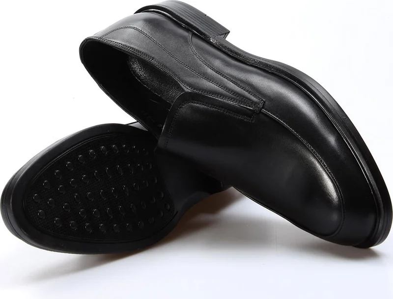 Fast Step Genuine Leather Black Men's Classic Shoes 630ma315
