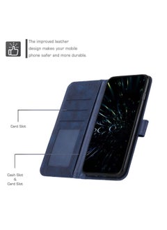 Best Choice Products For iPhone 16 Pro Case,Premium Leather Wallet Case with Card Holder Kickstand Magnetic Closure Flip Folio Case Cover for iPhone 16 Pro,Blue  - Image 3