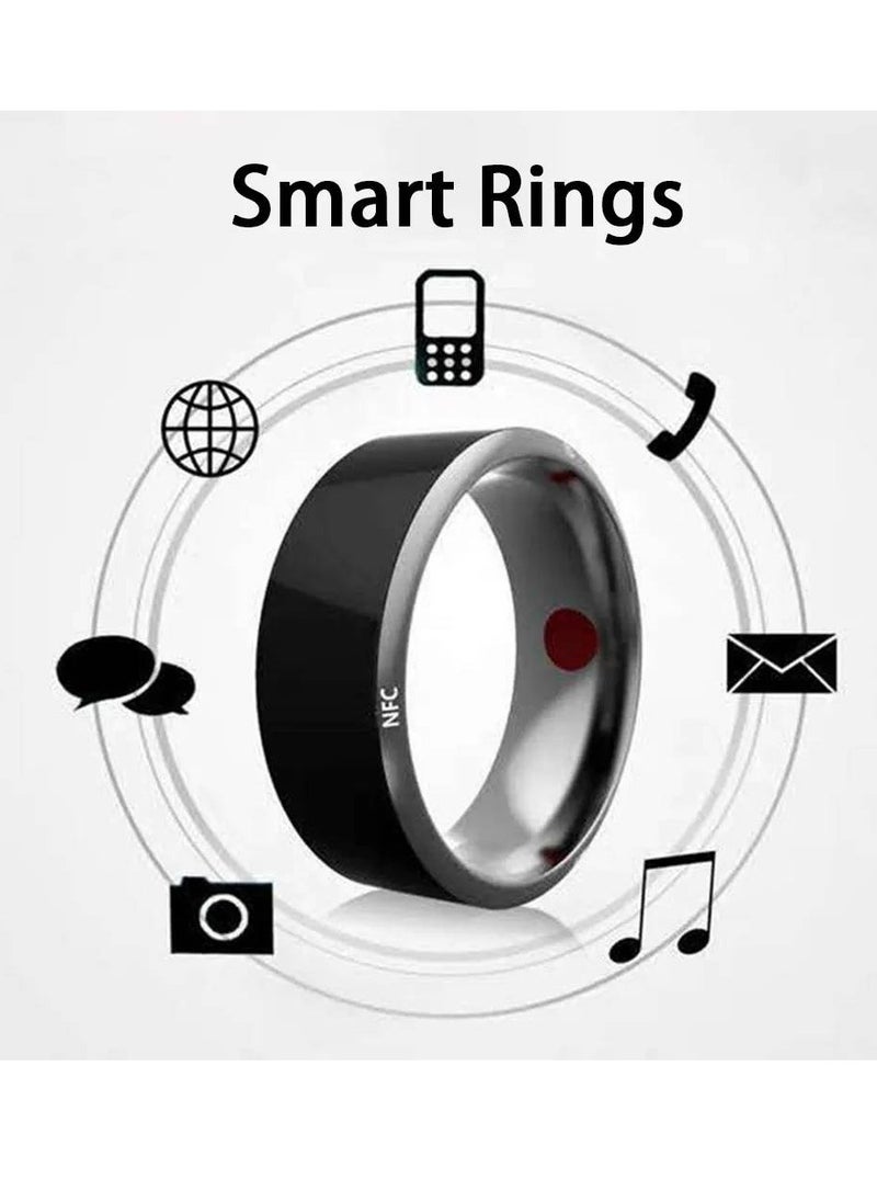 NFC Smart Ring Electronic Bluetooth Ring Solar Ring Multifunctional IC/ID Rewritable Analog Access Card Tag Key Ip68 Waterproof  - Image 4