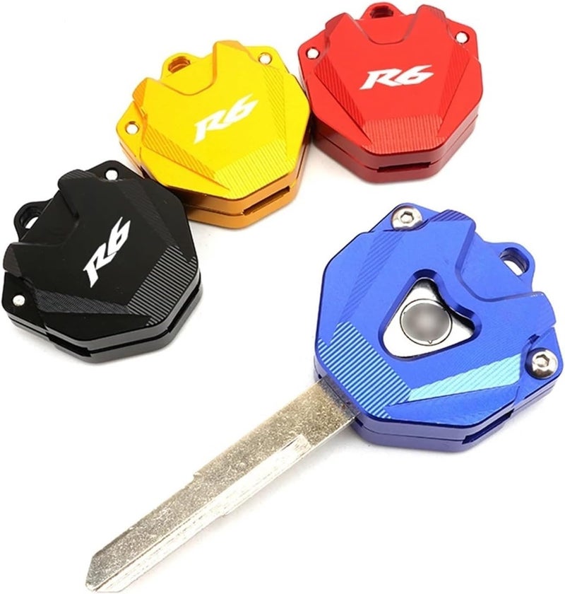Compatible With Yamaha YZF R3 R6 Yzfr3 Yzfr6 Modified Key Cover Case Shell Protection Keychain Key Chain CNC Aluminum Motorcycle Accessories(R3 Keychain Red) - Image 5