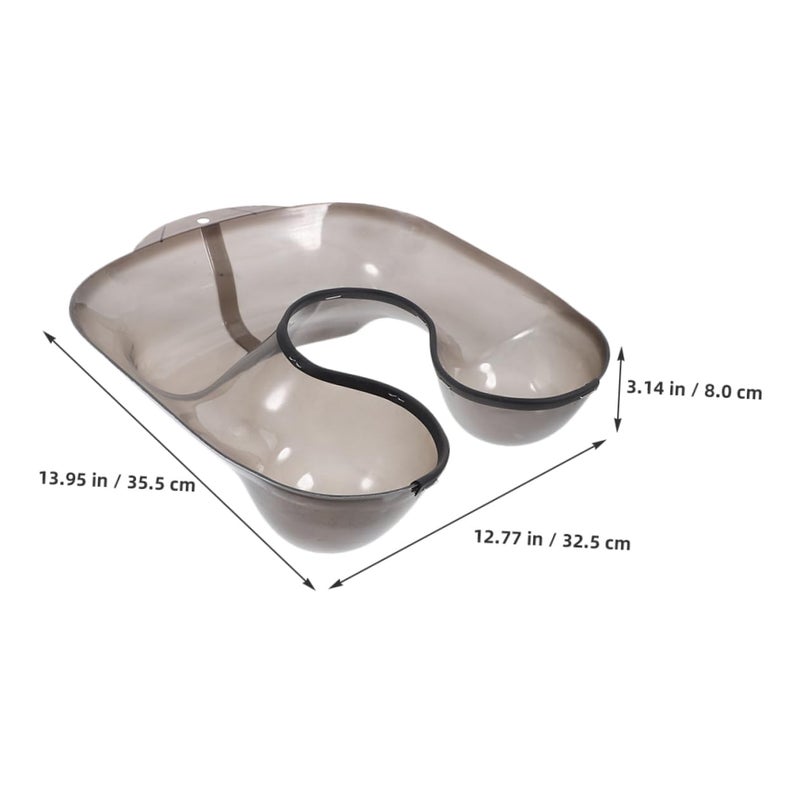 FOMIYES 2pcs Hair Washing Tray with Neck Rest Durable Hair Perming Tray for Salon Use Capacity Dyeing and Straightening Compact Design for Easy Storage and Use - Image 2