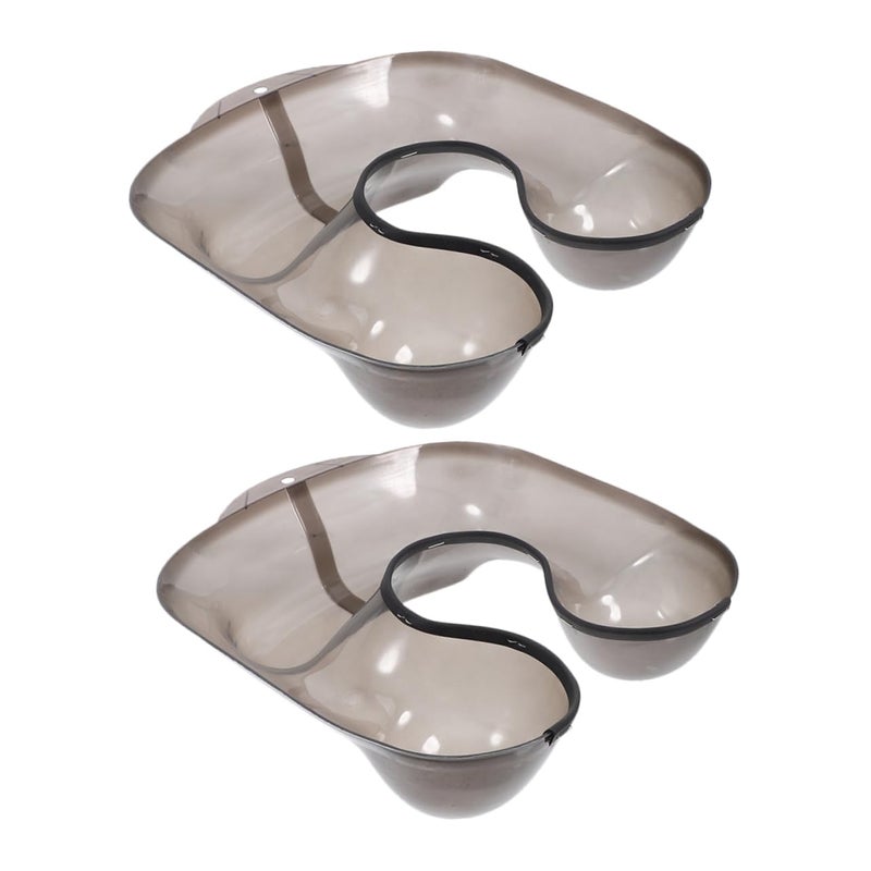 FOMIYES 2pcs Hair Washing Tray with Neck Rest Durable Hair Perming Tray for Salon Use Capacity Dyeing and Straightening Compact Design for Easy Storage and Use - Image 1