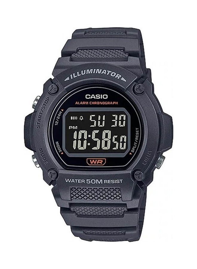 كاسيو Men Rubber Analog Watch W-219H-8BVDF - Image 1