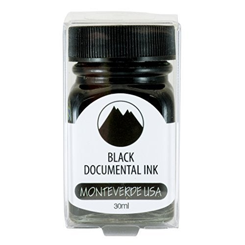 Monteverde USA Documental Permanent Fountain Pen Ink - Black - Archival-Quality Waterproof Writing Ink, 30ml Bottle - Image 4