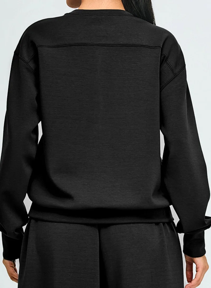 Kawn.yoga Licorice Black Light Sweatshirt for Women | Best Price UAE