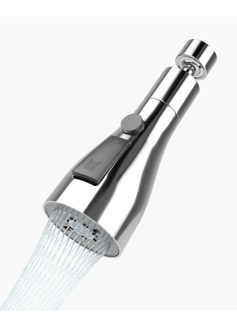 Faucet Spray Head, 360°Swivel Spout FM22 M24 Tap Spray Head Attachment, G1/2 Kitchen Taps 3 Modes Spray Tap Adapter Kitchen Sink Taps - Image 1