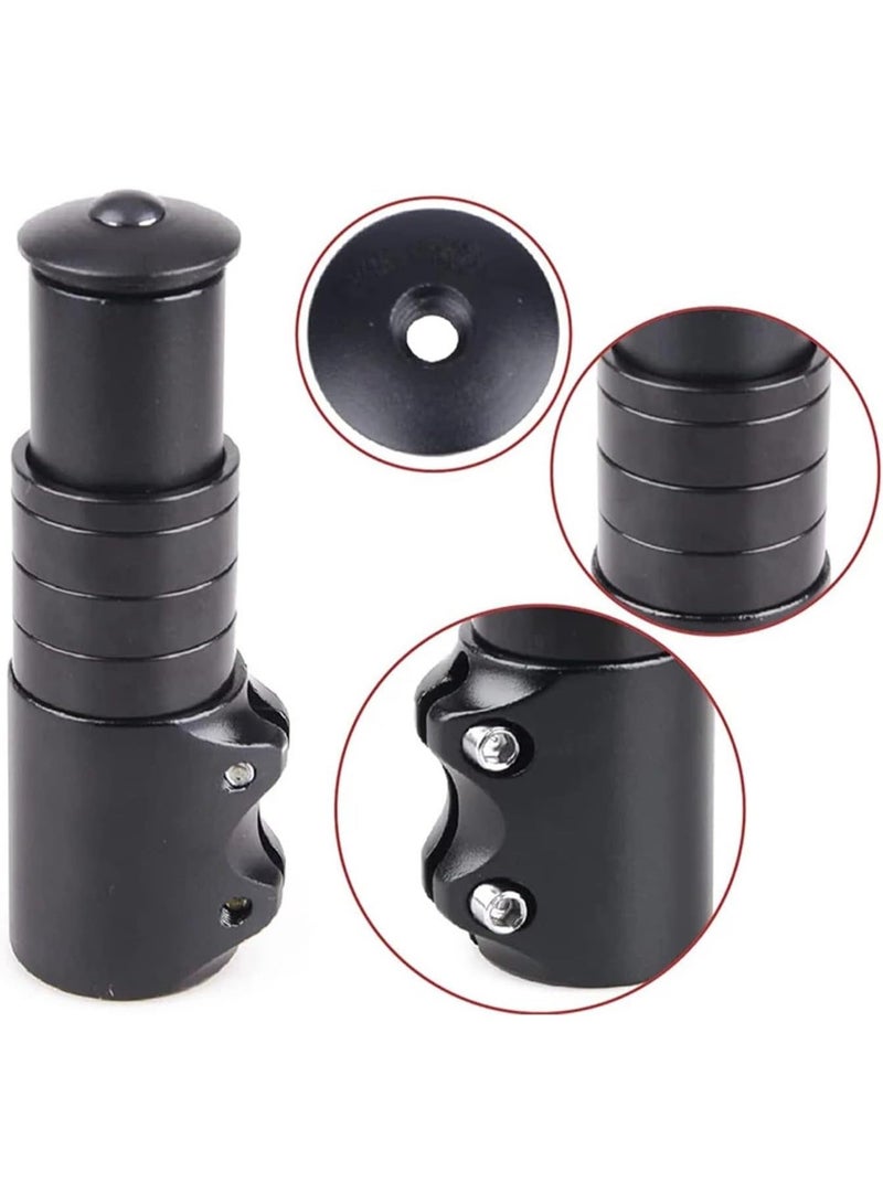 Professional Bike Stem Riser - Aluminum Alloy Handlebar Extender for MTB and Hybrid Bikes (Black) - Image 4
