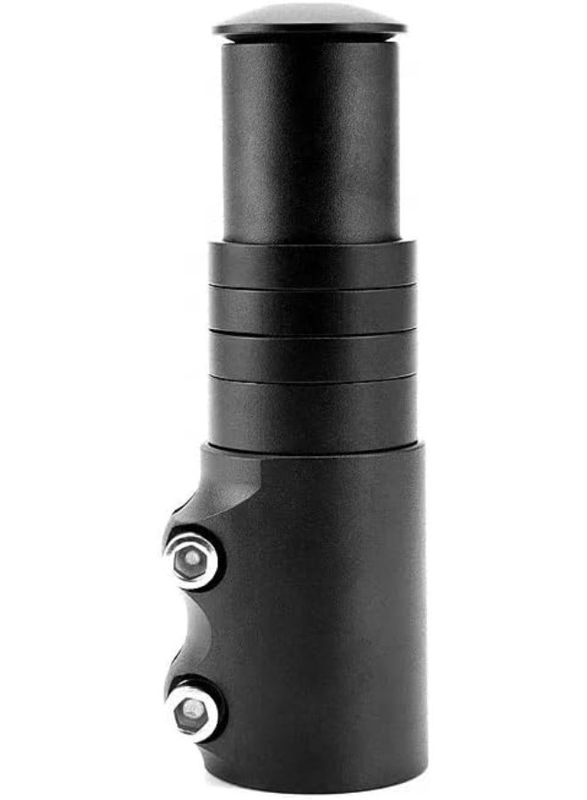 Professional Bike Stem Riser - Aluminum Alloy Handlebar Extender for MTB and Hybrid Bikes (Black) - Image 3