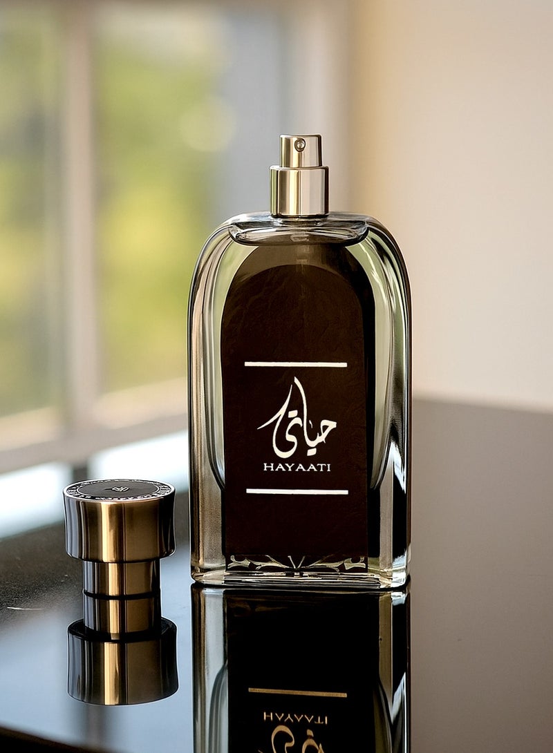 ارض الزعفران عطر حياتي الفاخر للرجال | عطر دافئ وحار وحمضيات يدوم طويلًا للرجال بنفحات العود والباتشولي والجلد | ١٠٠ مل - أو دو بارفان - Image 4