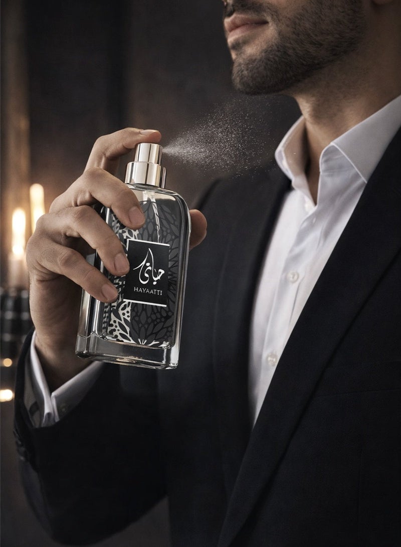 لطافة عطر حياتي الفاخر للرجال | عطر دافئ وحار وحمضيات يدوم طويلًا للرجال بنفحات العود والباتشولي والجلد | ١٠٠ مل - أو دو بارفان - Image 4