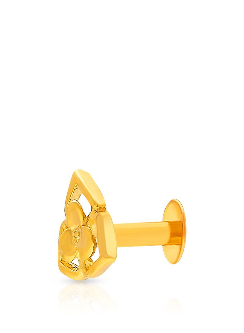 Malabar Gold and Diamonds 22 Karat 916 Purity Screw Nosepin for Women DZNP102Y - Image 1