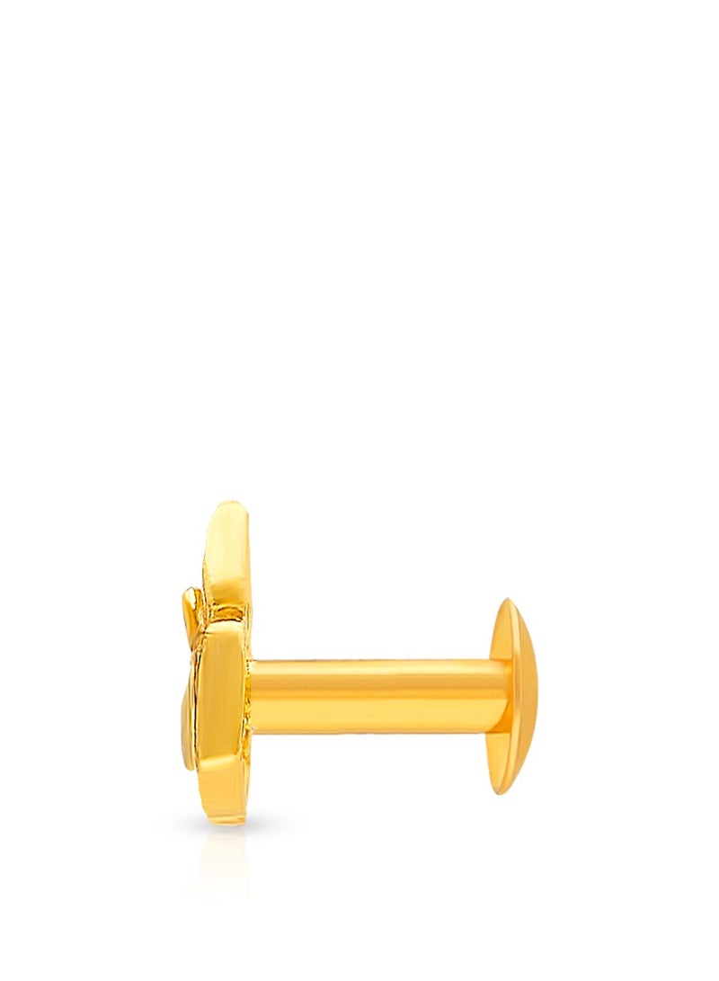 Malabar Gold and Diamonds 22 Karat 916 Purity Screw Nosepin for Women DZNP102Y - Image 3