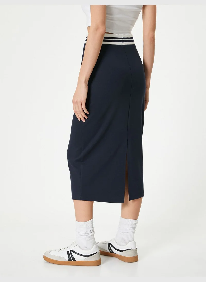 KOTON Midi Pencil Skirt