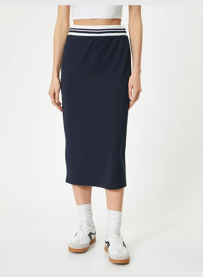 KOTON Midi Pencil Skirt