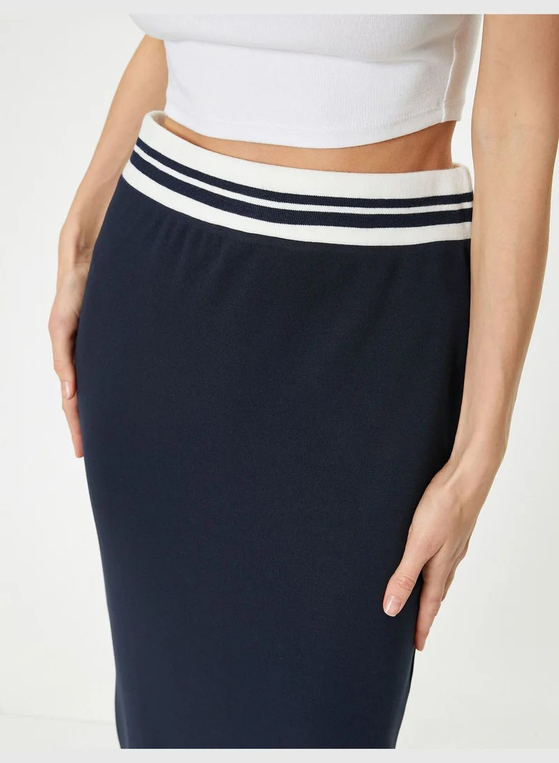 KOTON Midi Pencil Skirt