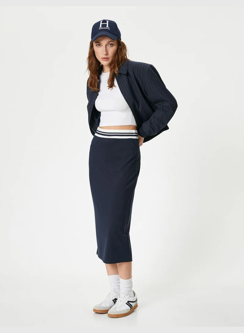 KOTON Midi Pencil Skirt