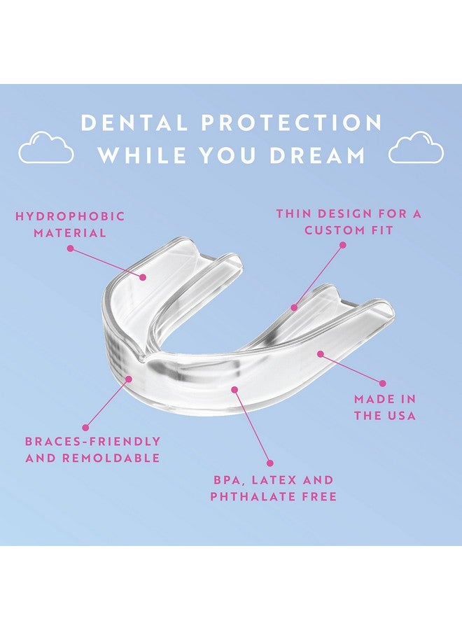 CUSTMBITE Protect The Crown Night Guard 2 Pack - Mouthguard for Teeth Grinding & Clenching, Professional Mouth Guard for Light and Heavy Grinding (Clear) - Image 3