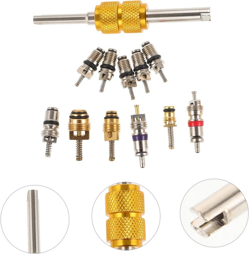 PRETYZOOM 1set Automotive Valve Core Tool Remover Efficient Valve Stem Replacement Compatible Air Kit for Quick Auto Repairs - Image 2