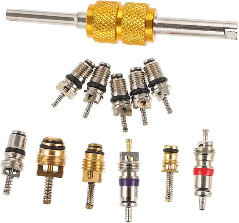 PRETYZOOM 1set Automotive Valve Core Tool Remover Efficient Valve Stem Replacement Compatible Air Kit for Quick Auto Repairs - Image 1