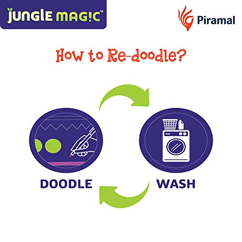 Jungle Magic Doodle Artz Music, White, Cotton - Image 4