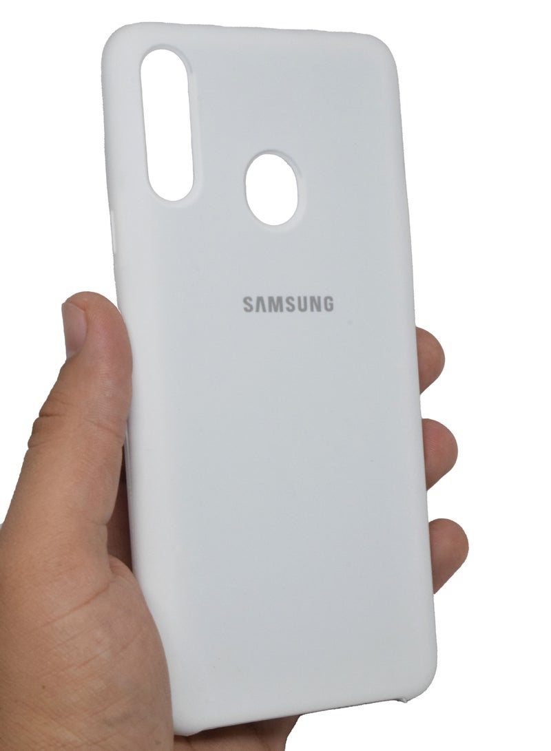 جالاكسي جراب واقٍ من السيليكون لهاتف Samsung Galaxy A 20S غطاء نحيف أنيق مع بطانة داخلية من الألياف الدقيقة - Image 3