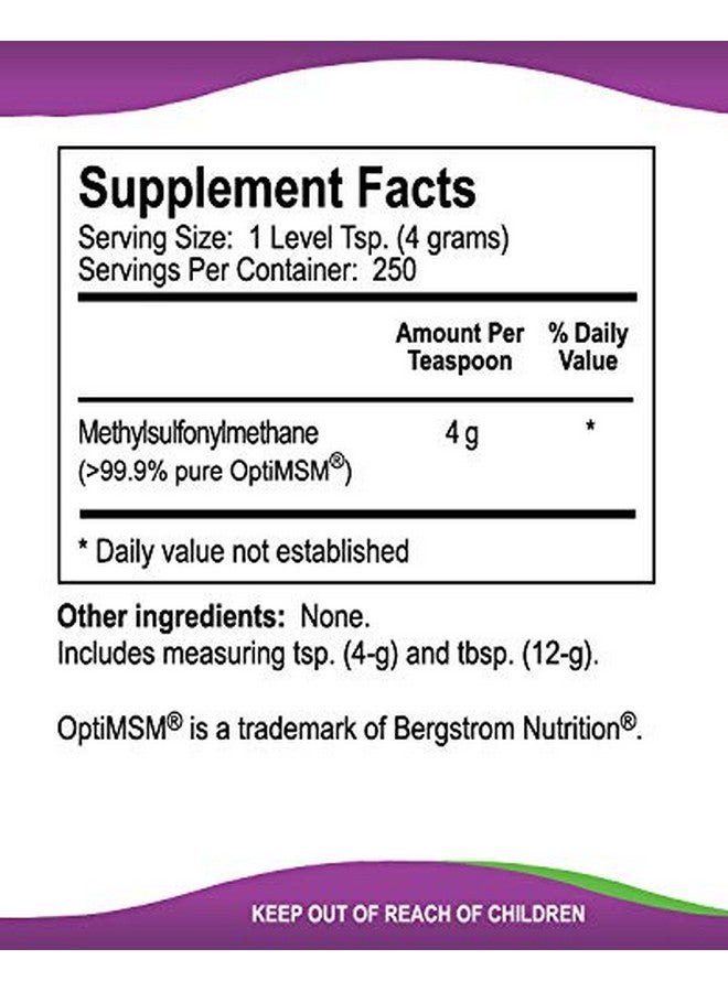 KALA HEALTH MSMPure Coarse MSM Powder Flakes - US-Sourced MSM for Joint Health, Skin Appearance, and Hair & Nail Support - 2.2 lb, Organic Sulfur - Image 2