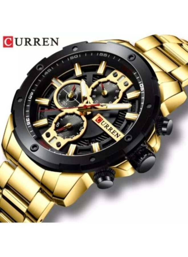 كارين أفضل الساعات الفاخرة الرجال المعصم الرياضة المعصم موضة الأعمال ساعة كوارتز الذكور الفولاذ المقاوم للصدأ ساعة كرونوغراف - Image 1