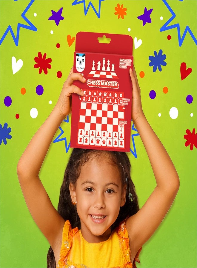Play Panda Magnetic Chess Master Crimson Red Magnetic Chess Board for Kids - Image 5