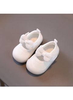 Generic Baby Girl Toddler Shoes Spring and Autumn Breathable Baby Shoes Breathable Mesh Shoes 0-1-2 Small Fresh Princess ShoesWhite White 