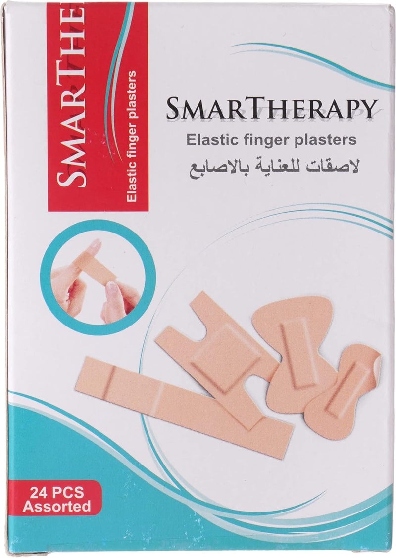 Smart Therapy لصقات أصابع مرنة للعلاج الذكي - 24 قطعة متنوعة - Image 1