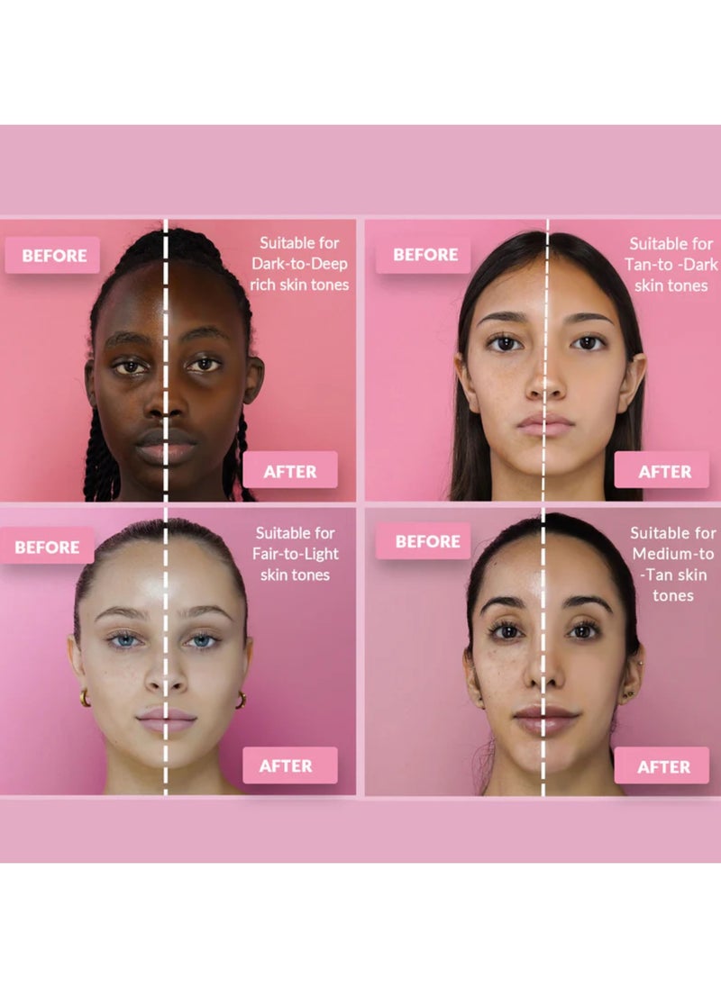 IDA Beauty - Glam It! Perfect Full Coverage Matte Powder Pressed Foundation | 2-in-1 Setting & Foundation | Matte Finish, Long-Lasting, Lightweight | Vegan, Halal, Cruelty-Free - Image 1