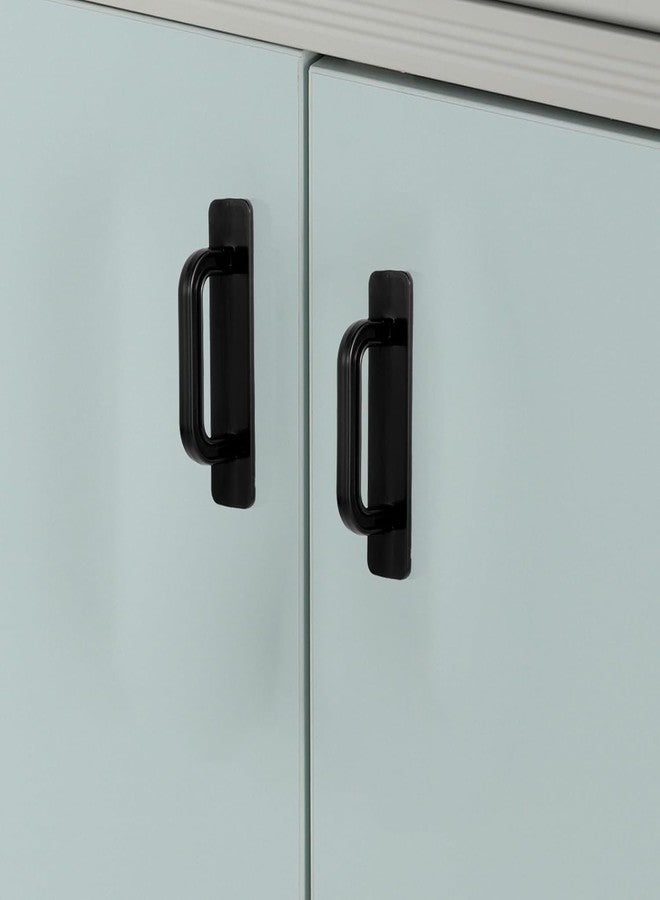 DHVSAM Adhesive Cabinet Handles, Self-Stick Instant Cabinet Handles Alloy No Drilling Push Pull Handles Helper for Kitchen Cabinet Drawer Window Sliding Closet (Plastic Small, 2 Pcs) - Image 4