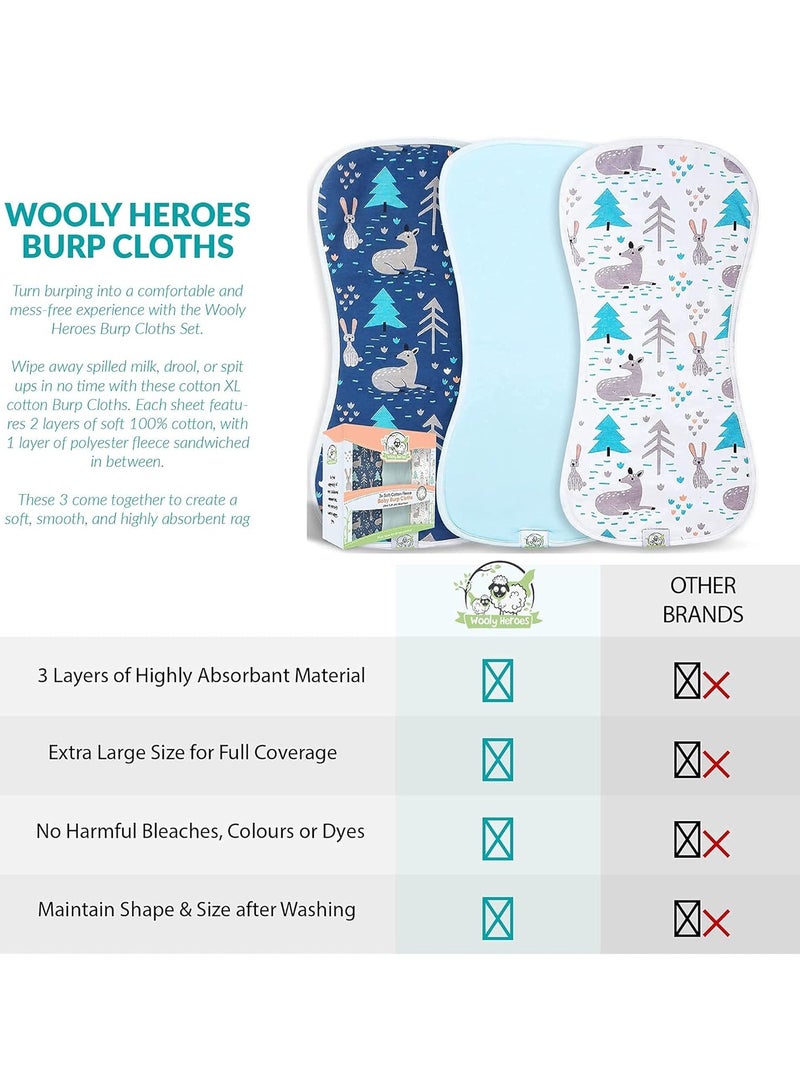 Moro Moro Curvy Waterproof Burp Towel – Ultra-Absorbent & Soft Cotton - Image 3