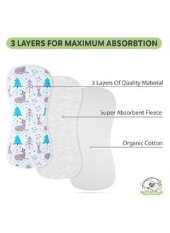 Moro Moro Curvy Waterproof Burp Towel – Ultra-Absorbent & Soft Cotton  - Image 4