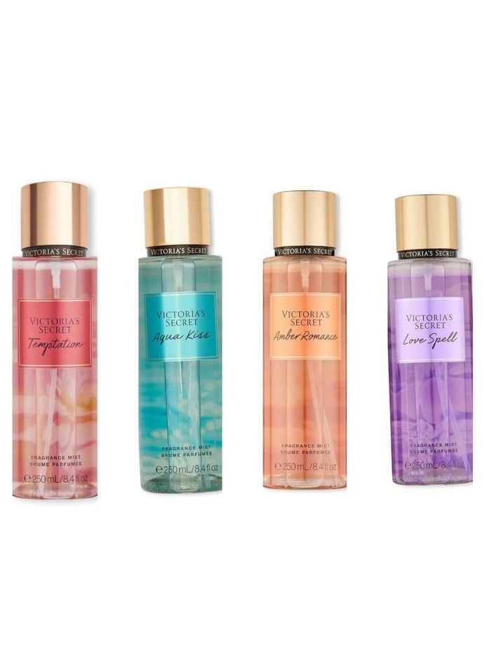 Body Spray Package 4 Pieces 250ml