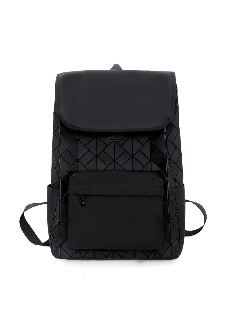 MIXDE Large Capacity Leather Double Shoulder Men'S Backpack Black - Image 1