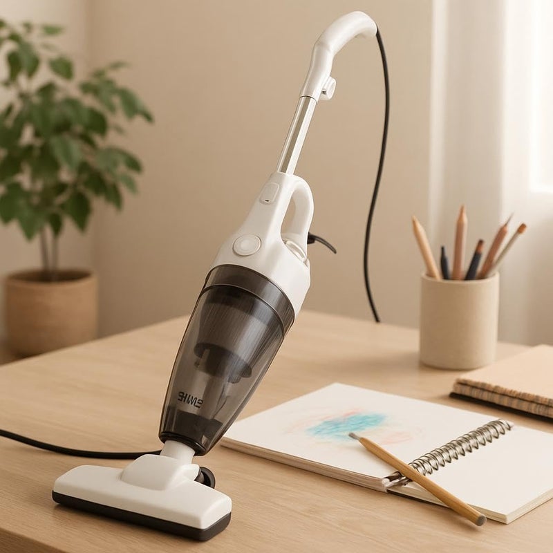 FITTO 2-in-1 Handheld & Stick Vacuum Cleaner, 600W, 16000Pa Suction, 5M Long Cord, Lightweight, Powerful, 0.5L Large Capacity, Ideal for Home, Carpet, and Car Cleaning - Image 2
