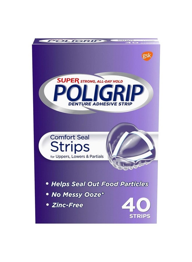 بولي جريب شرائط بولي جريب كومفورت سيل لاصقة لأطقم الأسنان، 40 شريطًا - Image 1