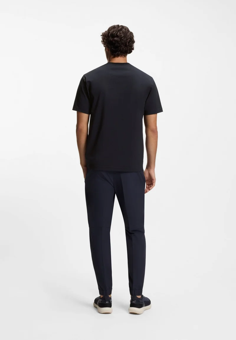 BOSS Relaxed-fit T-shirt in stretch cotton with tonal logo