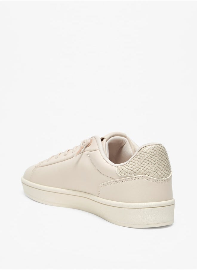 Lee Cooper - Women's Logo Embroidered Lace-Up Low Ankle Sneakers - Image 1