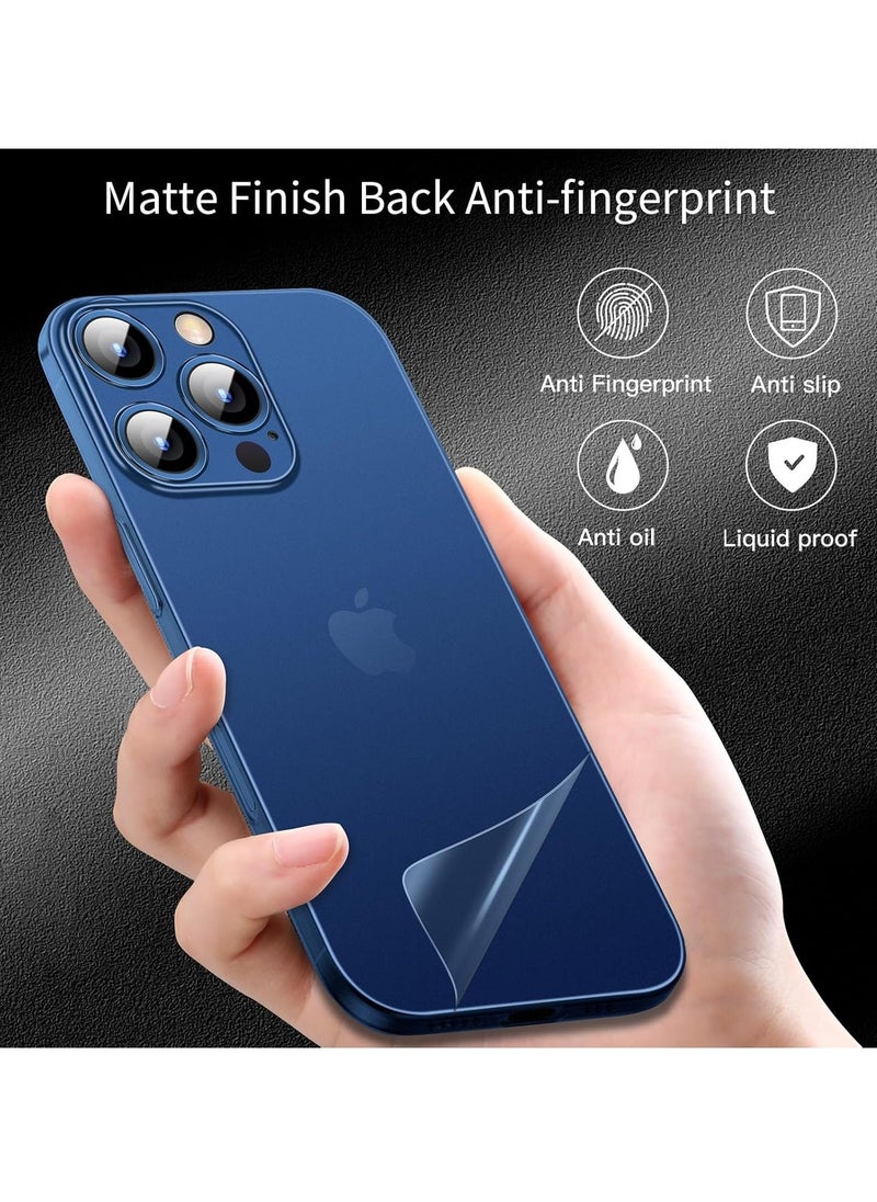 TIGER Dataroad for iPhone 16 Pro Max Slim Case, 0.2mm Fit [Paper-Thin] Lightweight Matte Finish PP Back Protection, Anti-Fingerprints & Yellowing, Compatible with iPhone 16 Pro Max 6.9-Inch - Translucent Blue - Image 5