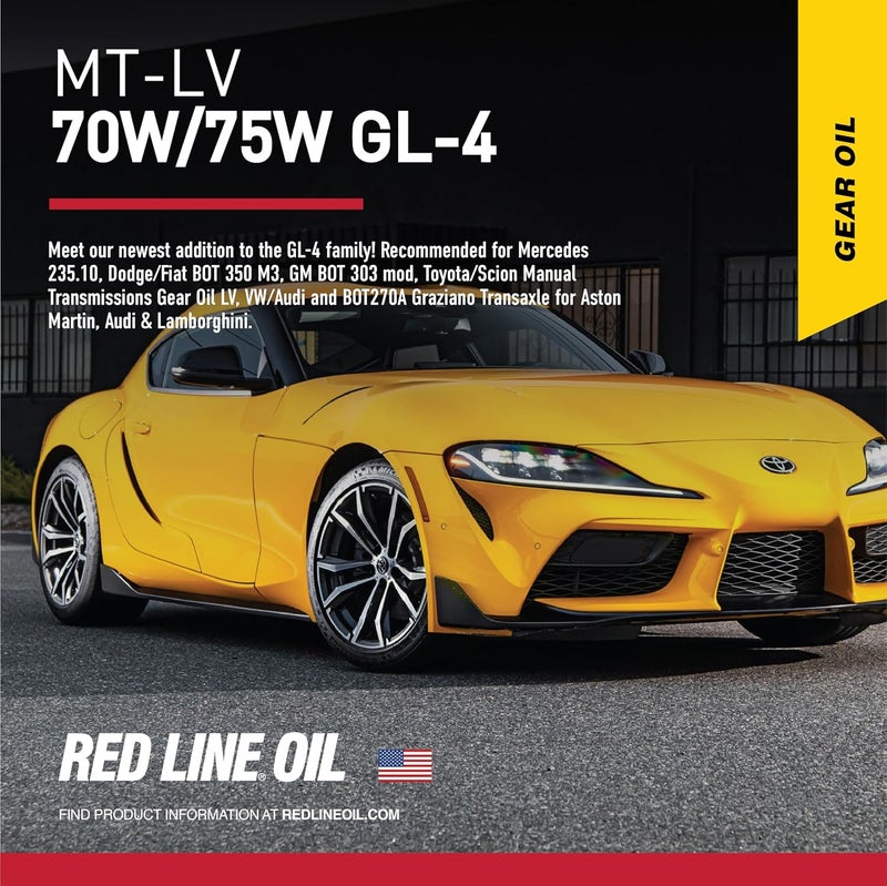 ريد لاين (50604) MT-LV 70W/75W GL-4 زيت تشحيم تروس اصطناعي كامل عالي الأداء لناقل الحركة اليدوي والمحاور التفاضلية - 1 كوارت - Image 4