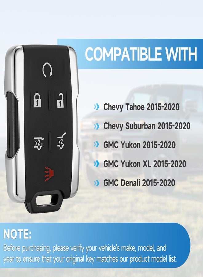 LYFUCESS Key Fob Replacement Fits for Chevy Tahoe Suburban 2015-2020 GMC Yukon/Yukon XL Denali 2015 2016 2017 2018 2019 2020 Keyless Entry Remote Control 315 Mhz M3N-32337100 13577766 13577767 - Image 3