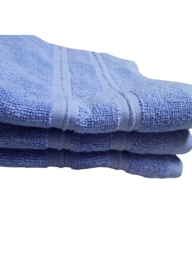 Cotton towels  40*60 cm  3 pieces  light blue - Image 3