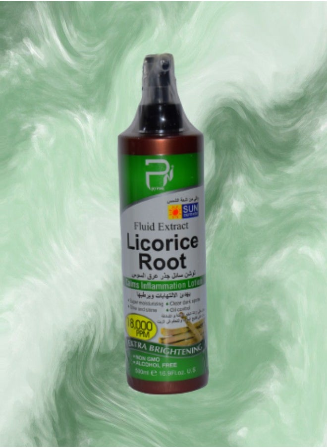 PYRON 7 Pieces Licorice Root Fluid Extract Lotion Extra Brightening 500ml  - Image 2