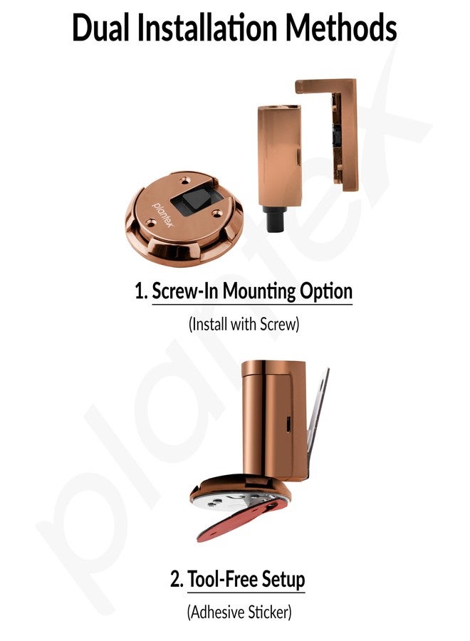 Plantex Door Stopper for Home/Floor Mounted Doors Stopper/Door Stoppers for Hotel/Office/Stops for Door -Pack of 1 (Rose Gold) - Image 4