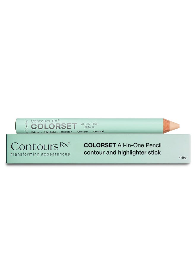 Contours Rx COLORSET AllinOne Pencil Brighten Highlight Prime Contour Conceal Smooth Canvas for Eye Shadow Uneven Skin Tone Hydrating Vegan GlutenFree - Image 2