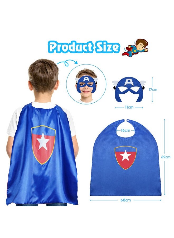 روكو ألعاب روكو للأولاد من عمر 3 إلى 10 سنوات، عباءات الأبطال الخارقين للأطفال من عمر 3 إلى 12 سنة، هدايا للأولاد من عمر 3 إلى 12 سنة، أزياء تنكرية كرتونية للأولاد، لوازم حفلات، ألعاب للأعمار من 2 إلى 4 سنوات، 5 إلى 7 سنوات (6 قطع مع صندوق هدايا) - Image 2