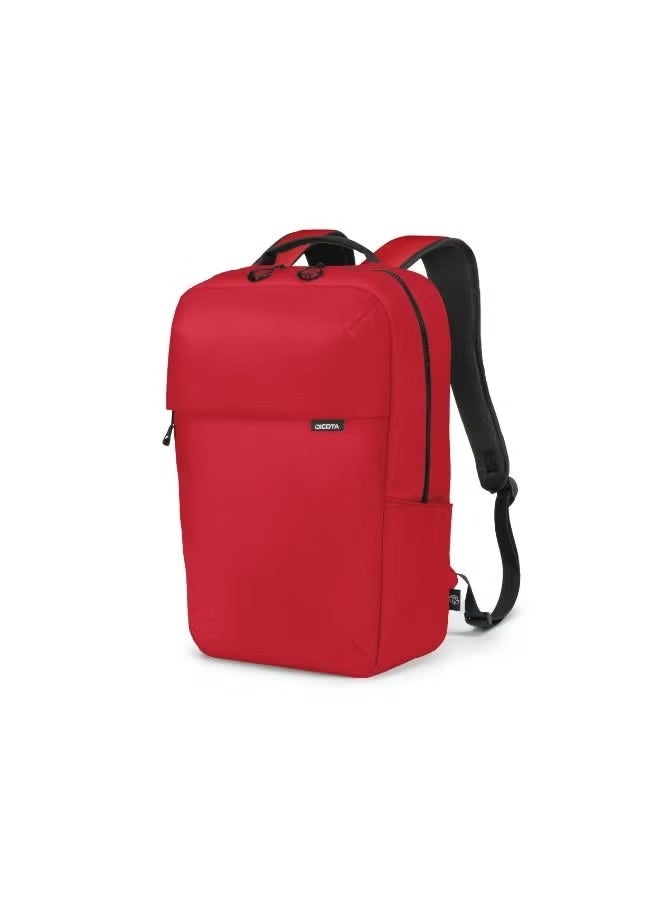 ديكوتا حقيبة ظهر Dicota D32121-RPET COMMUTER لأجهزة اللابتوب مقاس 13 إلى 16 بوصة، سعة 16 لتر، مقاومة لرذاذ الماء، خفيفة الوزن، باللون الأحمر - Image 2